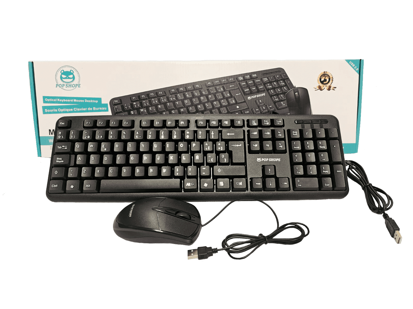4 Teclado y mouse Alámbrico - Imagen 1