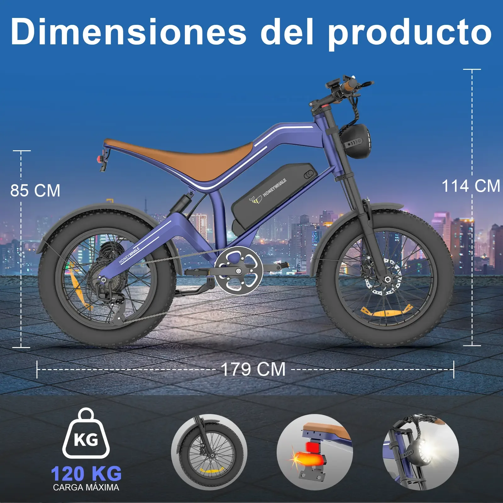 HoneyWhale-Bicicleta-K6-Pro-Azul-08