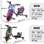 Triciclo-Eléctrico-Infantil-Honey-Whale-007B-Rojo-Azul-08