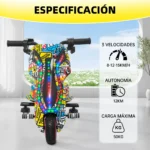 Triciclo Electrico Infantil Honey Whale 008U Carita Sonriente - Imagen 6